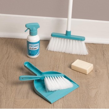 Smoby Cleaning Set Xl - Cleaning Like The Big Ones, With Shovel, Hand Brush, A  7/330321 3032163303213