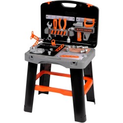 Smoby Black+Decker Tool Case Bricolo Smart 43X35x76 Cm - Workbench Case For Children From 3 Years, Toy With Extensive Tool Acc 7