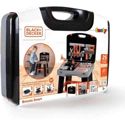 Smoby Black+Decker Θήκη Εργαλείων Bricolo Smart 43X35x76 Cm - Θήκη Πάγκου Εργασίας Για Παιδιά Από 3 Ετών 7600360734 303216360734