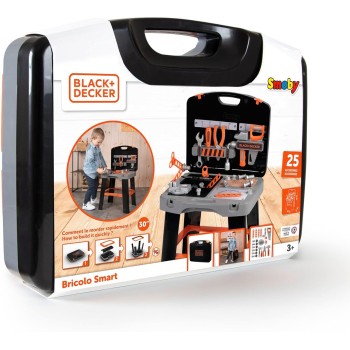 Smoby Black+Decker Θήκη Εργαλείων Bricolo Smart 43X35x76 Cm - Θήκη Πάγκου Εργασίας Για Παιδιά Από 3 Ετών 7600360734 303216360734