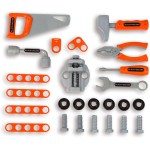 Smoby Black+Decker Tool Case Bricolo Smart 43X35x76 Cm - Workbench Case For Children From 3 Years, Toy With Extensive Tool Acc 7