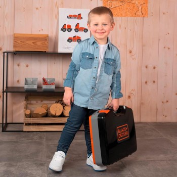 Smoby Black+Decker Θήκη Εργαλείων Bricolo Smart 43X35x76 Cm - Θήκη Πάγκου Εργασίας Για Παιδιά Από 3 Ετών 7600360734 303216360734