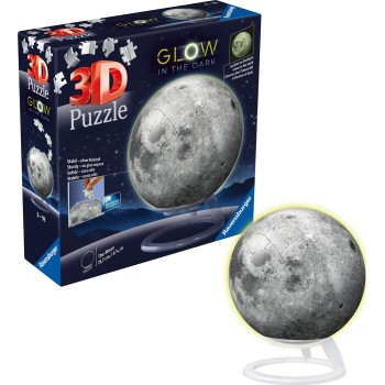 Ravensburger 3D Puzzle Glow In The Dark Moon 11586 4005556115860
