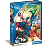 Clementoni DC Super Heroes jigsaw puzzle dc comics, justice league 500 pieces - poster included, puzzl 1220-35531 8005125355310