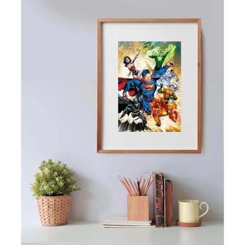 Clementoni DC Super Heroes jigsaw puzzle dc comics, justice league 500 pieces - poster included, puzzl 1220-35531 8005125355310