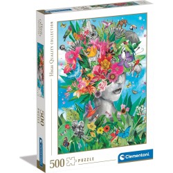 Clementoni Παζλ 500 H.Q. Κεφάλι Ζούγκλα 1220-35526 8005125355266