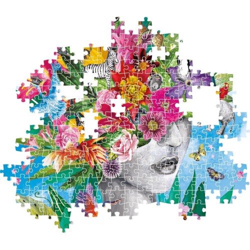 Clementoni jigsaw puzzle collection - head in the jungle 500 pieces - puzzle for adult 1220-35526 8005125355266