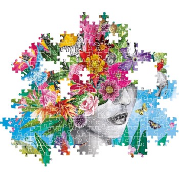 Clementoni jigsaw puzzle collection - head in the jungle 500 pieces - puzzle for adult 1220-35526 8005125355266