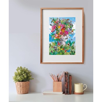 Clementoni jigsaw puzzle collection - head in the jungle 500 pieces - puzzle for adult 1220-35526 8005125355266
