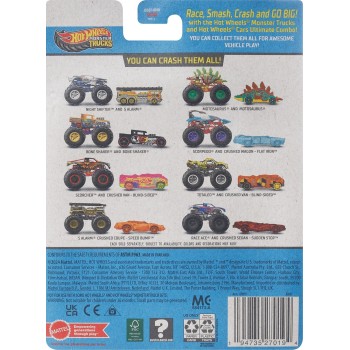 Mattel Hot Wheels Όχημα Monster Trucks Με Αυτοκινητάκι Monster Trucks Hw 5 Ala Όχημα Παιχνίδι GRH81 / JCG37 194735270194