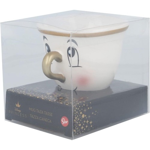 Stor Disney 180 Ml 3D Shaped Ceramic Mug - Beauty And The Beast Chip In Gift Box 097973 8412497788019