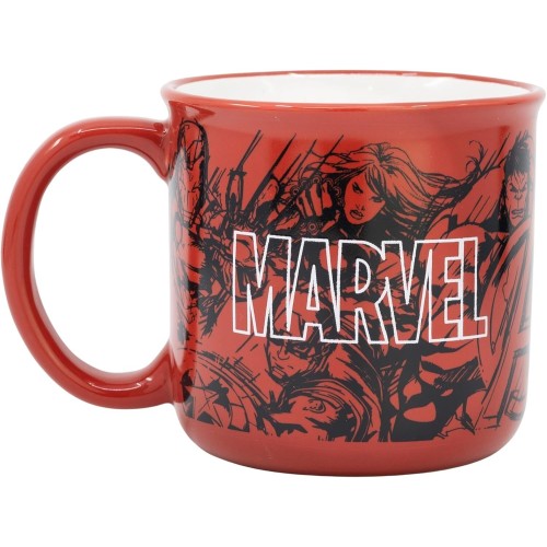 Stor Marvel Avengers Marvel Pattern - Ceramic Breakfast Mug In Gift Box (400Ml) (75434) Μεγάλη Κούπα 75434 8412497754342