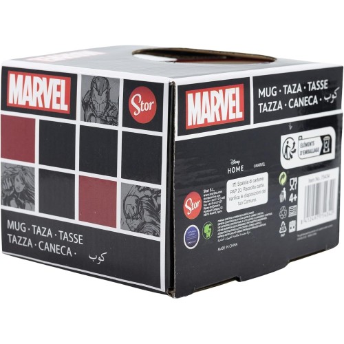 Stor Marvel Avengers Marvel Pattern - Ceramic Breakfast Mug In Gift Box (400Ml) (75434) Μεγάλη Κούπα 75434 8412497754342