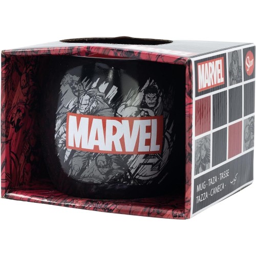 Marvel Avengers Stor: Marvel Pattern - Globe Mug In Gift Box (380Ml) (75436) 097960 8412497754366