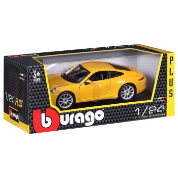Bburago 1/24 Plus Porsche 911 Carrera S Yellow 21065 4893993210657