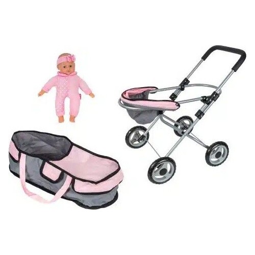 Just toys Bambolina Amore Stroller Set 2 In 1 Doll 36Cm BD2113 4895167989055