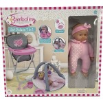 Just toys Bambolina Amore Deluxe Σετ 7 Σε 1 Με Κούκλα 36Εκ. BD2115 4895167989147