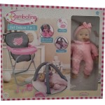 Just toys Bambolina Amore Deluxe Σετ 7 Σε 1 Με Κούκλα 36Εκ. BD2115 4895167989147