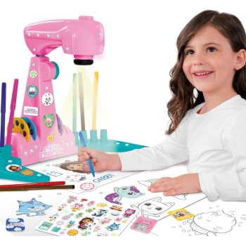 Lisciani Gabbys Dollhouse Projector Drawing School - Led Projector For Learning To 29.106936 8008324106936
