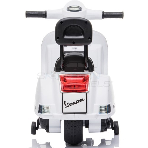 Electric Motorcycle Piaggio Vespa Original License 6V White | Skorpion Wheels - 5245008A 5201671005928