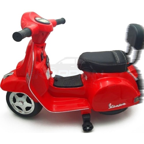 Skorpion Wheels Ηλεκτροκίνητη Μηχανή Piaggio Vespa Original License 6V Κόκκινη 5245008K 5201671005935