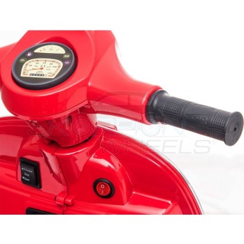 Skorpion Wheels Ηλεκτροκίνητη Μηχανή Piaggio Vespa Original License 6V Κόκκινη 5245008K 5201671005935
