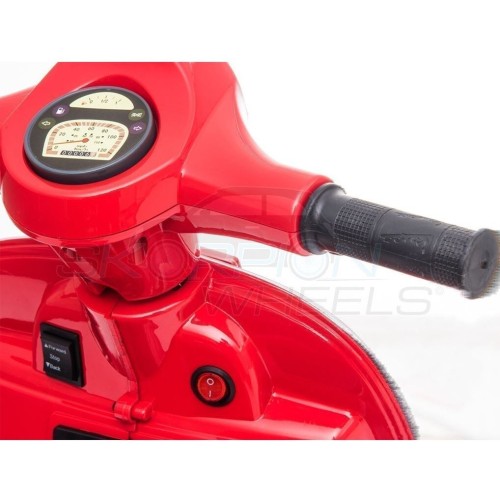 Skorpion Wheels Ηλεκτροκίνητη Μηχανή Piaggio Vespa Original License 6V Κόκκινη 5245008K 5201671005935