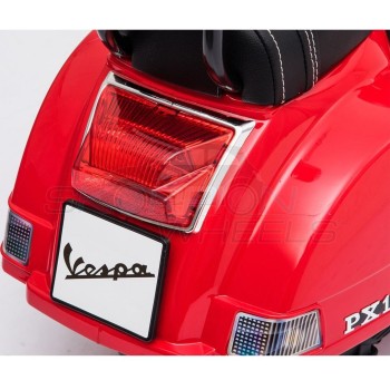 Skorpion Wheels Ηλεκτροκίνητη Μηχανή Piaggio Vespa Original License 6V Κόκκινη 5245008K 5201671005935