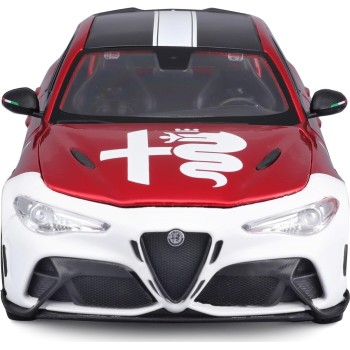 Bburago 11049R/W Collectible Miniature Car, Alfa Red White 18/11049 RED 4893993014491