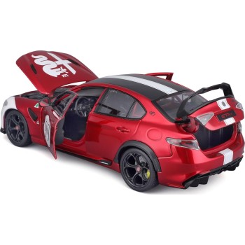 Bburago 11049R/W Collectible Miniature Car, Alfa Red White 18/11049 RED 4893993014491