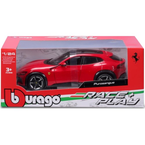 Bburago Ferrari Race And Play Purosangue Suv-1:24 Scale-Incredibly Detail 18/26030 4893993260300