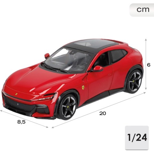 Bburago Ferrari Race And Play Purosangue Suv-1:24 Scale-Incredibly Detail 18/26030 4893993260300