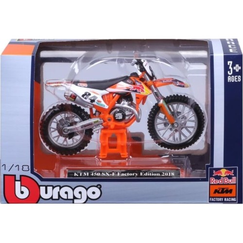Bburago Ktm 450 Rally Factory Racing Team 1 18 Die Cast, Sorted 18/51073 4893993510702