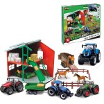 Bburago b18-31682 farmland playset horse stable with new holland tractor die cast v 18/31682 4893993316823