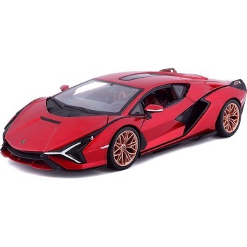 Bburago B18-21099R 1:24 Lamborghini Sian Fkp 37 Red, Medium 18/21099 RED 4893993002702