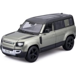 Bburago B18-21101 Land Rover Defender-1:24 Scale-Incredibly Detailed Die-Cast Repli 18/21101 GREEN 4893993211012