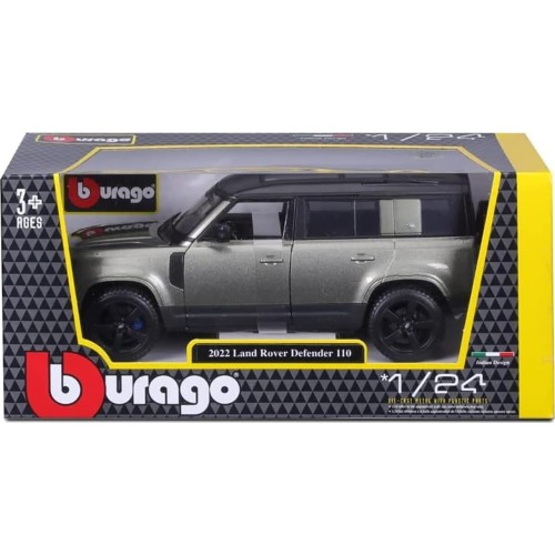 Bburago B18-21101 Land Rover Defender-1:24 Scale-Incredibly Detailed Die-Cast Repli 18/21101 GREEN 4893993211012