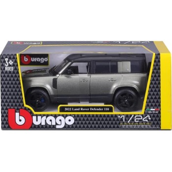 Bburago B18-21101 Land Rover Defender-1:24 Scale-Incredibly Detailed Die-Cast Repli 18/21101 GREEN 4893993211012