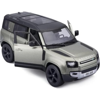 Bburago B18-21101 Land Rover Defender-1:24 Scale-Incredibly Detailed Die-Cast Repli 18/21101 GREEN 4893993211012