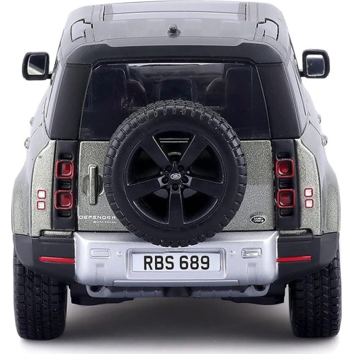 Bburago B18-21101 Land Rover Defender-1:24 Scale-Incredibly Detailed Die-Cast Repli 18/21101 GREEN 4893993211012