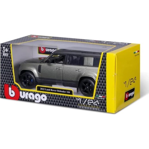 Bburago B18-21101 Land Rover Defender-1:24 Scale-Incredibly Detailed Die-Cast Repli 18/21101 GREEN 4893993211012