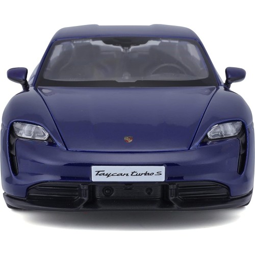 Bburago Porsche Taycan Turbo S In Blue In 1/24 Scale 18-21098B 18/21098 BLUE 4893993002764