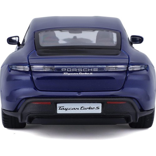 Bburago Porsche Taycan Turbo S In Blue In 1/24 Scale 18-21098B 18/21098 BLUE 4893993002764