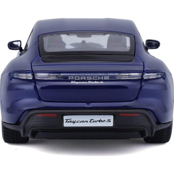 Bburago Porsche Taycan Turbo S In Blue In 1/24 Scale 18-21098B 18/21098 BLUE 4893993002764