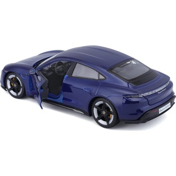Bburago Porsche Taycan Turbo S In Blue In 1/24 Scale 18-21098B 18/21098 BLUE 4893993002764