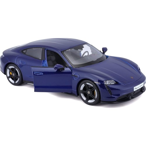 Bburago Porsche Taycan Turbo S In Blue In 1/24 Scale 18-21098B 18/21098 BLUE 4893993002764