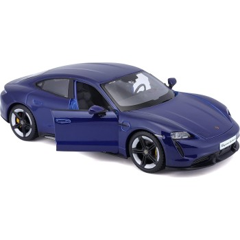 Bburago Porsche Taycan Turbo S In Blue In 1/24 Scale 18-21098B 18/21098 BLUE 4893993002764