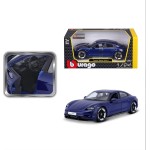 Bburago Porsche Taycan Turbo S In Blue In 1/24 Scale 18-21098B 18/21098 BLUE 4893993002764