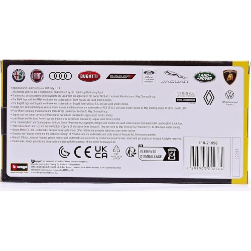 Bburago Porsche Taycan Turbo S Σε Μπλε Σε Κλίμακα 1/24 18-21098B 18/21098 BLUE 4893993002764