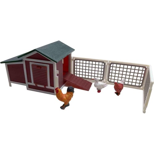 Bburago B18-31681 Αγρόκτημα Farmland Chicken Coop With 1 Tractor Τρακτέρ New Holland 18/31681 4893993316816